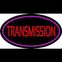 Red Transmission Purple Oval Neonskylt