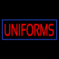 Red Uniforms Blue Border Neonskylt