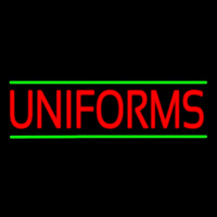 Red Uniforms Green Lines Neonskylt