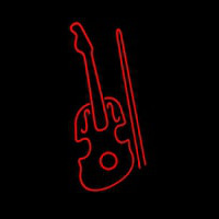Red Violin Logo Neonskylt
