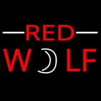 Red Wolf Beer Sign Neonskylt