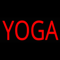 Red Yoga Neonskylt