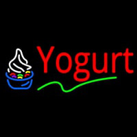 Red Yogurt Logo Neonskylt