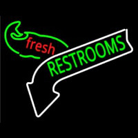 Restrooms Neonskylt