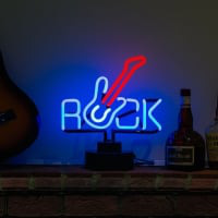 Rock Guitar Desktop Neonskylt
