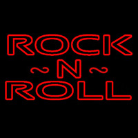 Rock N Roll Red Neonskylt