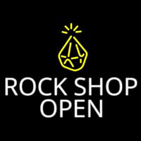 Rock Shop Open Neonskylt
