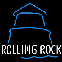 Rolling Rock Day Lighthouse Beer Sign Neonskylt