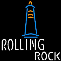 Rolling Rock Lighthouse Beer Sign Neonskylt