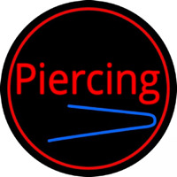 Round Piercing Neonskylt