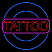 Round Tattoo Neonskylt