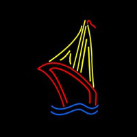 Sailboat Real Neonskylt