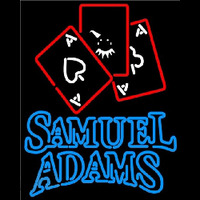 Samuel Adams Ace And Poker Beer Sign Neonskylt