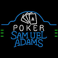 Samuel Adams Poker Ace Cards Beer Sign Neonskylt