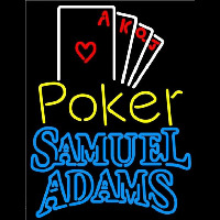 Samuel Adams Poker Ace Series Beer Sign Neonskylt