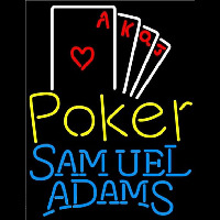 Samuel Adams Poker Ace Series Beer Sign Neonskylt