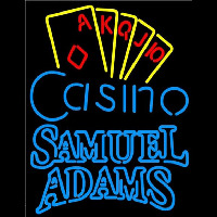 Samuel Adams Poker Casino Ace Series Beer Sign Neonskylt