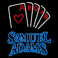 Samuel Adams Poker Series Beer Sign Neonskylt