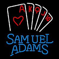Samuel Adams Poker Series Beer Sign Neonskylt