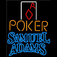 Samuel Adams Poker Squver Ace Beer Sign Neonskylt