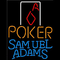 Samuel Adams Poker Squver Ace Beer Sign Neonskylt