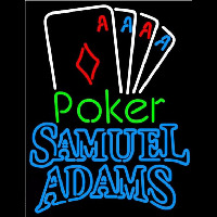 Samuel Adams Poker Tournament Beer Sign Neonskylt