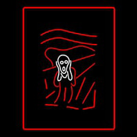 Scary Man Logo Neonskylt