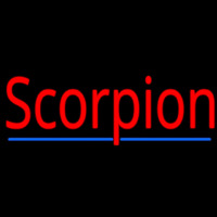 Scorpion Red 3 Neonskylt