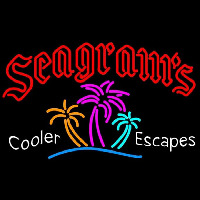 Seagrams Wild Berry Margarita Strawberry Daiquiri Wine Coolers Beer Sign Neonskylt