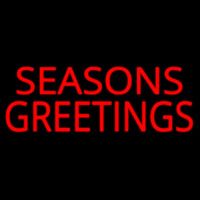 Seasons Greetings Block Neonskylt