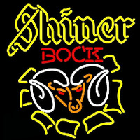 Shiner Bock Ram Beer Sign Neonskylt