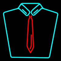 Shirt With Tie Logo Neonskylt