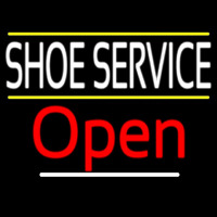 Shoe Service Open Neonskylt
