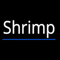 Shrimp Cursive 4 Neonskylt