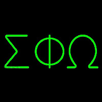 Sigma Phi Omega Neonskylt