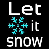 Sign Let It Snow Neonskylt
