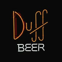Simpsons Duff Öl Affär Bar Neonskylt