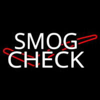 Smog Check Logo Neonskylt