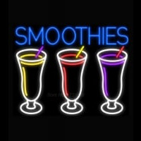 Smoothies 3 Cups Logo Neonskylt