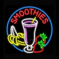 Smoothies with Fruit Neonskylt