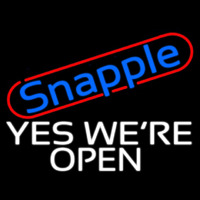 Snapple Yes We Re Open Neonskylt