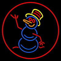 Snowman Neonskylt