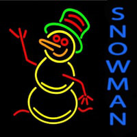 Snowman Neonskylt