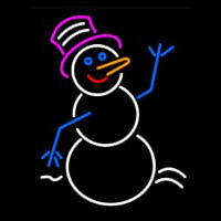 Snowman Signboard Neonskylt