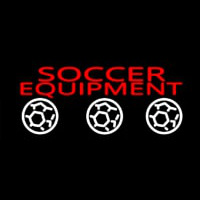 Soccer Equipment Neonskylt