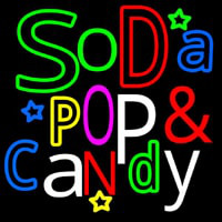 Soda Pop And Candy Neonskylt