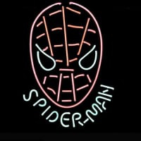 Spiderman Super Man Logo Pub Display Affär Öl Bar Neonskylt Present