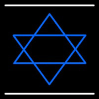 Star Of David Neonskylt