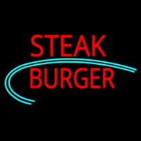 Steak Burger Neonskylt