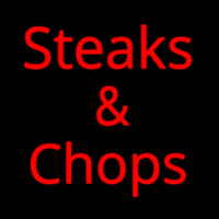 Steaks And Chops Neonskylt